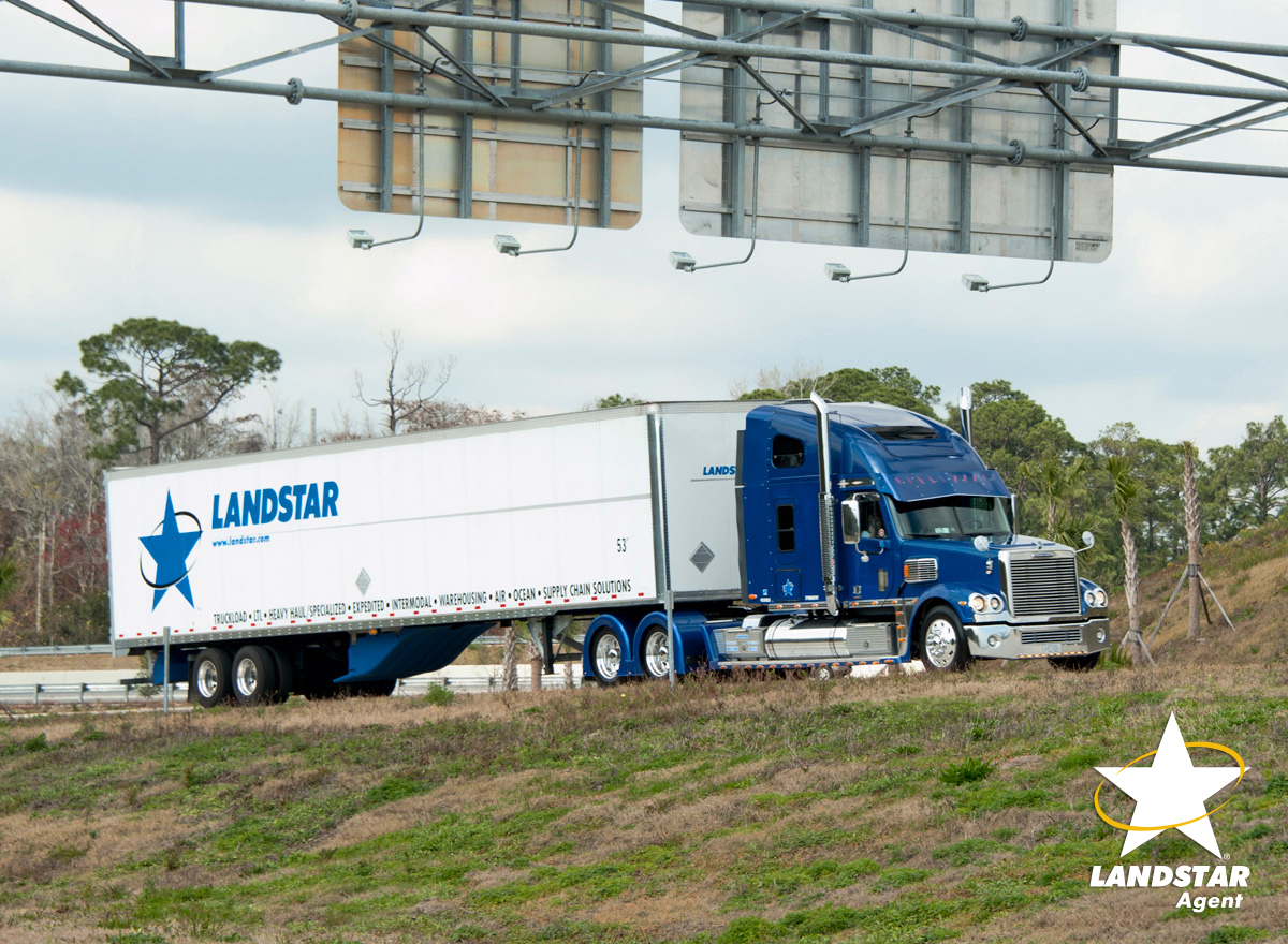 Truck on highway